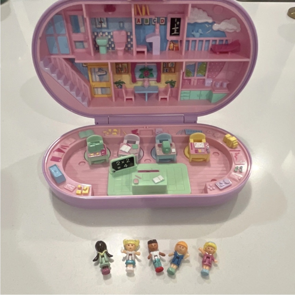 1992 COMPLETE Stampin’ School Polly Pocket Bluebird